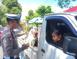 Sat Lantas Polres Gowa Tertibkan MOBIL PICK UP Yang Angkut Penumpang 