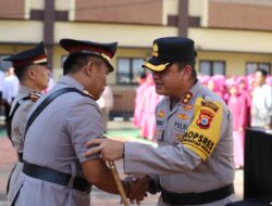 Polres Gowa Gelar Upacara Serah Terima Jabatan Kapolsek Barombong
