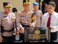 Kapolres Palopo, AKBP Safi’i Nafsikin meresmikan Ruangan Pelayanan Perempuan dan Anak (PPA) Sat Reskrim Polres Palopo,