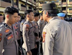 Pimpin Apel Pagi, Kapolres Gowa Sidak Sikap Tampang Personel