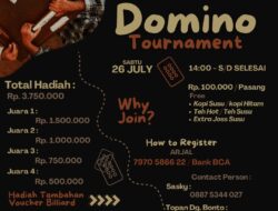 Lagi..!!! Topscore Mengadakan Turnamen Lomba Domino 