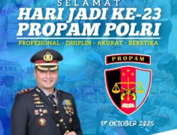 Kapolres Gowa Beserta Staf dan Jajaran Ucapkan Selamat Hari Jadi ke-23 Propam Polri