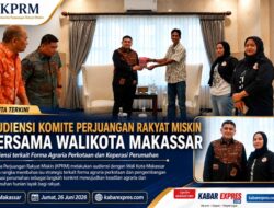 Komite Perjuangan Rakyat Miskin (KPRM) Audiensi dengan Wali Kota Makassar, Bahas Reforma Agraria Perkotaan dan Penguatan Koperasi Perumahan