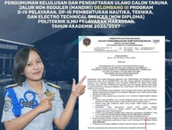 Pengumuman Kelulusan Calon Taruna Jalur Non Reguler (MANDIRI) Gelombang III Tahun Akademik 2026/2027