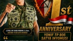 Satu Tahun SATYA INYOMUSI Di Tanah Papua Barat, Komandan Yonif TP 806 Tegaskan Komitmen “YAKIN PASTI BISA” Untuk Rakyat