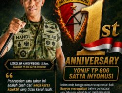 Satu Tahun SATYA INYOMUSI Di Tanah Papua Barat, Komandan Yonif TP 806 Tegaskan Komitmen “YAKIN PASTI BISA” Untuk Rakyat